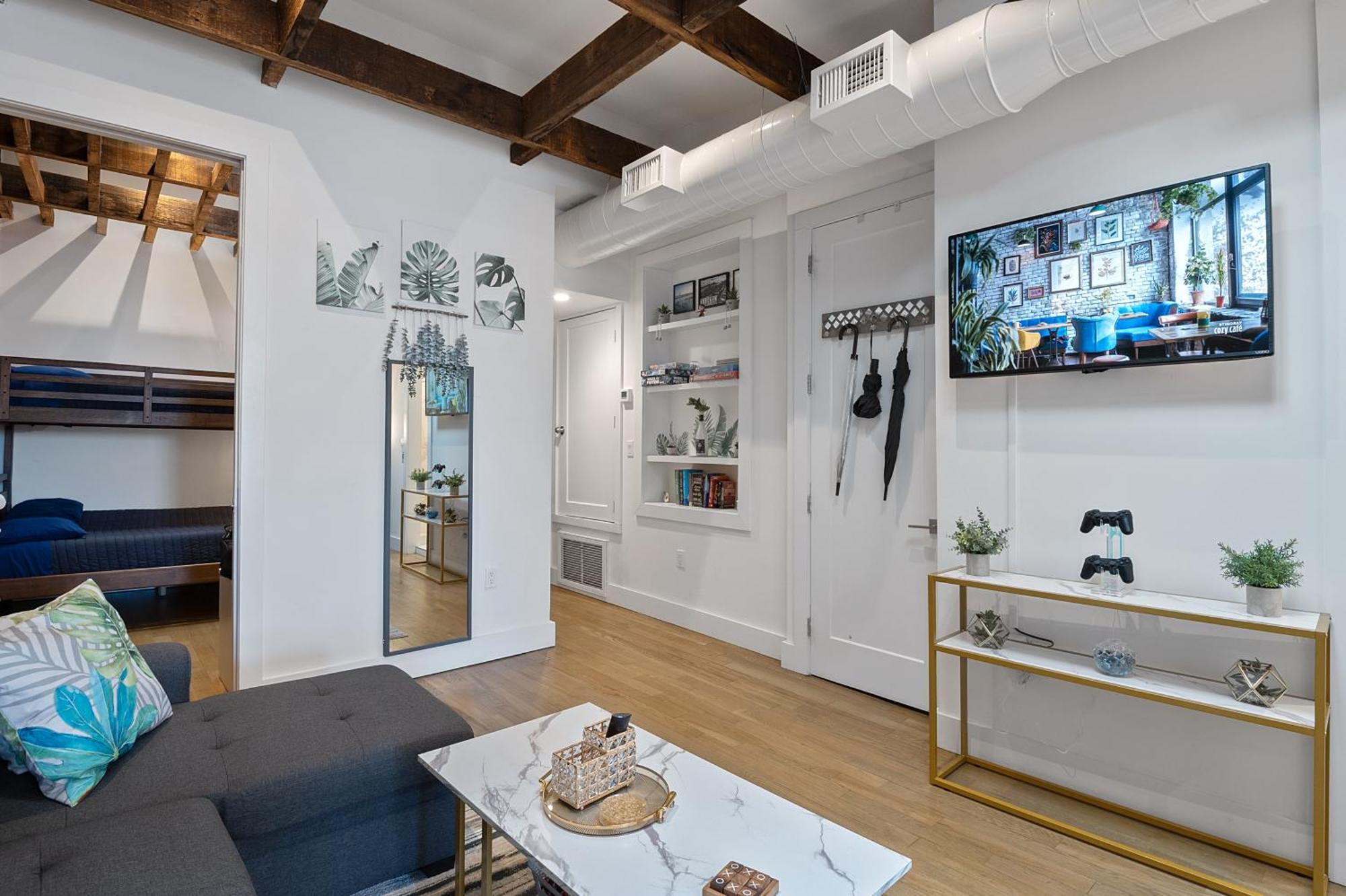 Chic Penthouse 15 Minutes From Nyc - Bus Stop At Doorstep Хоубоукън Екстериор снимка